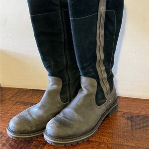 Bos & Co. Navy Blue Leather and Suede woman’s boots size 40